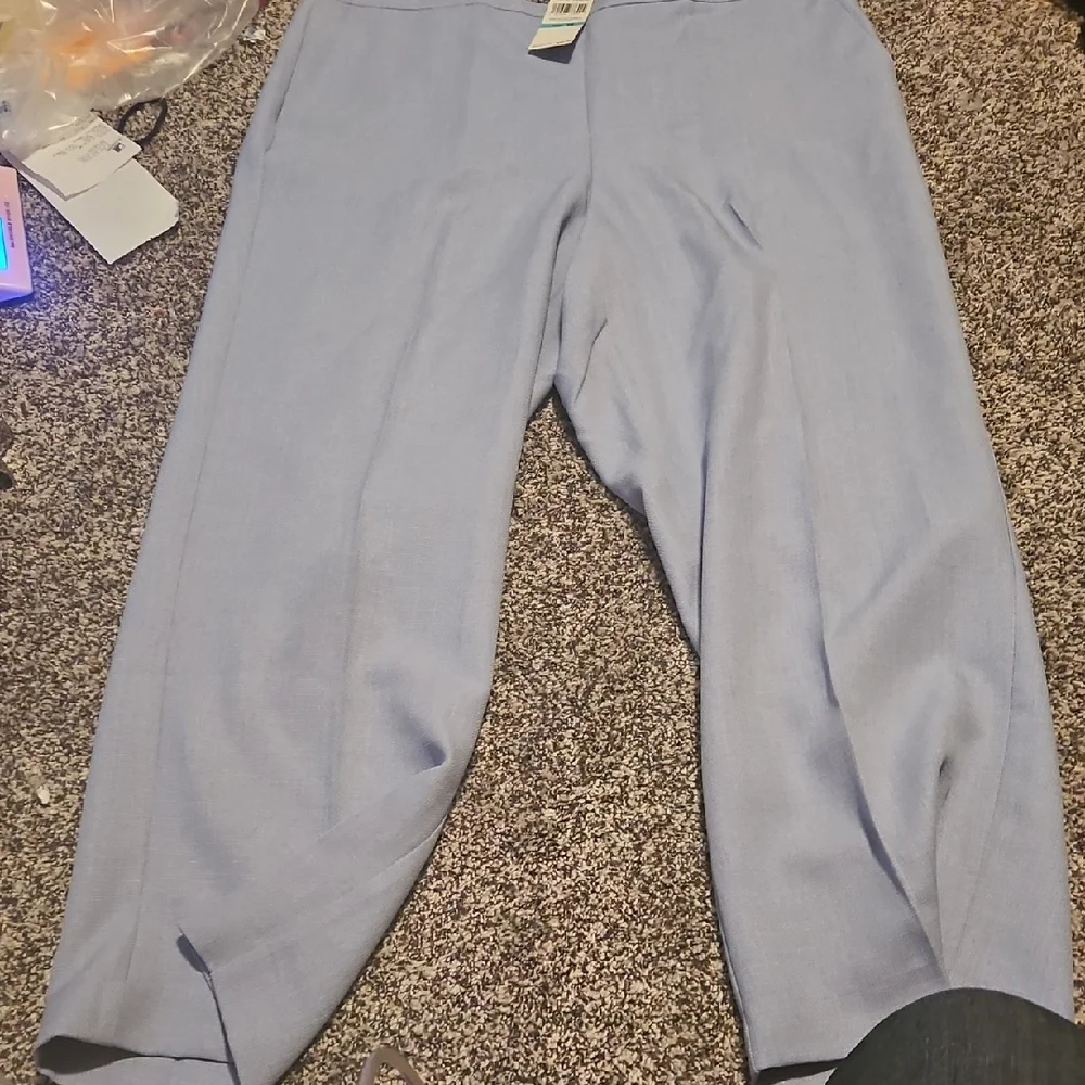 Alfred Dunner Light Blue Proportioned Pants. New With Tag. Size 16. Easy Wear